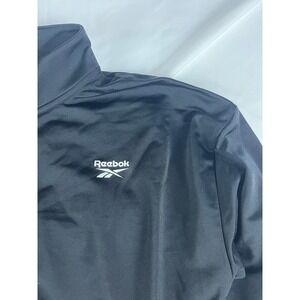 Reebok‎ Jacket Full Zip Track Black White Womens Medium Athletic